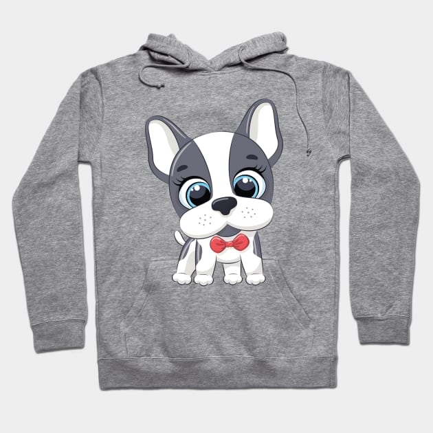 Cute Boxer Dog Cartoon Hoodie by admeral